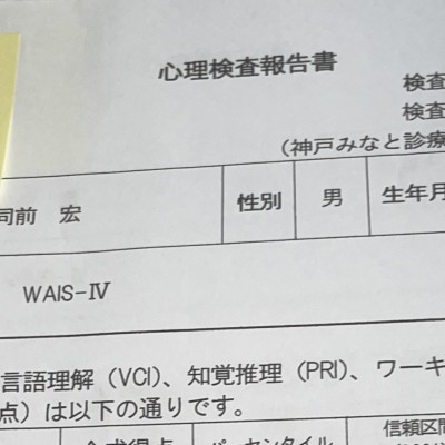 【知能検査受けてきました】ウェイス4