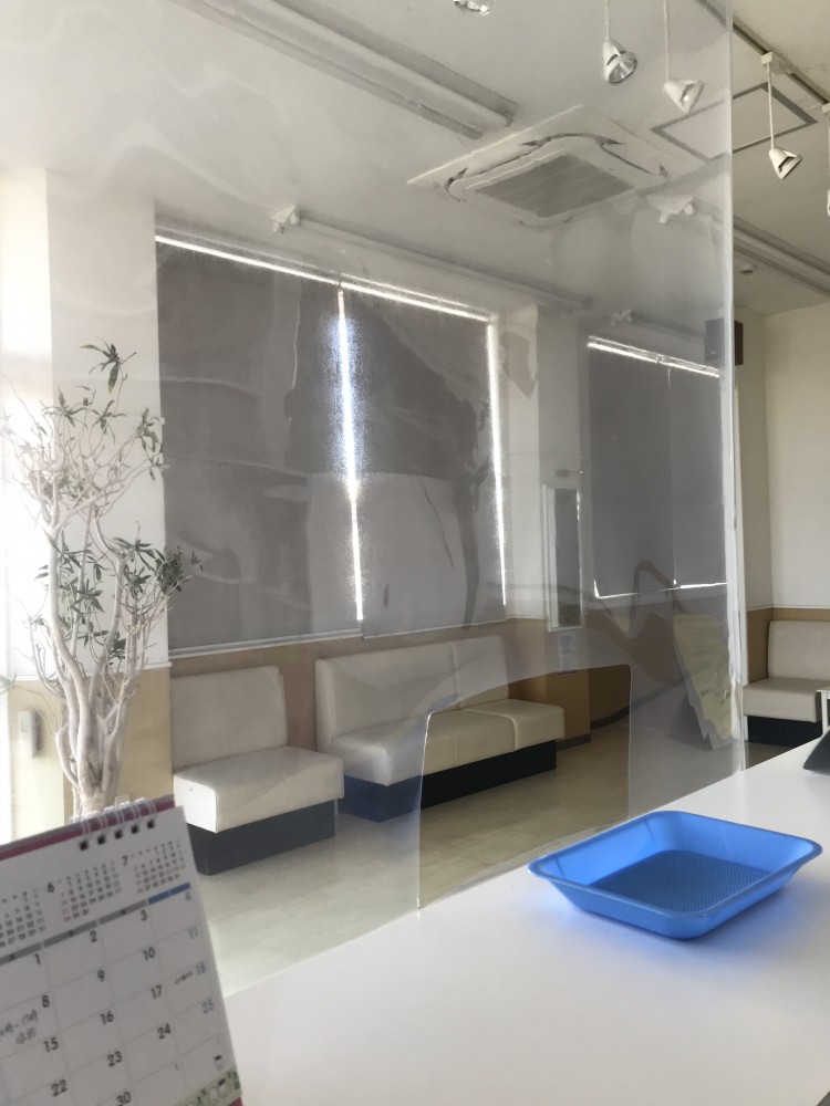 【受付用  飛沫防止シート】