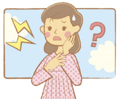 顔の半分が痺れた