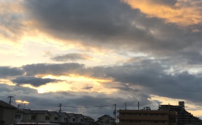 今日は空がきれいでした